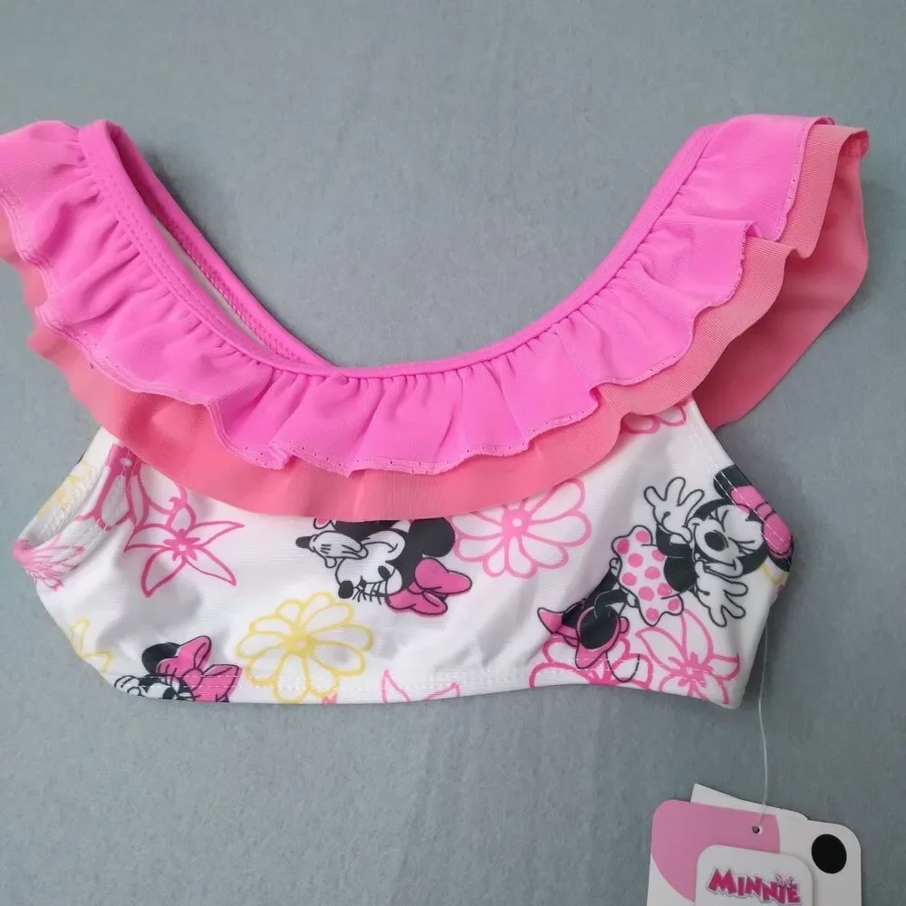 Disney Junior Minnie Mouse Toddler Girls Bikini Swimsuit Size 4T